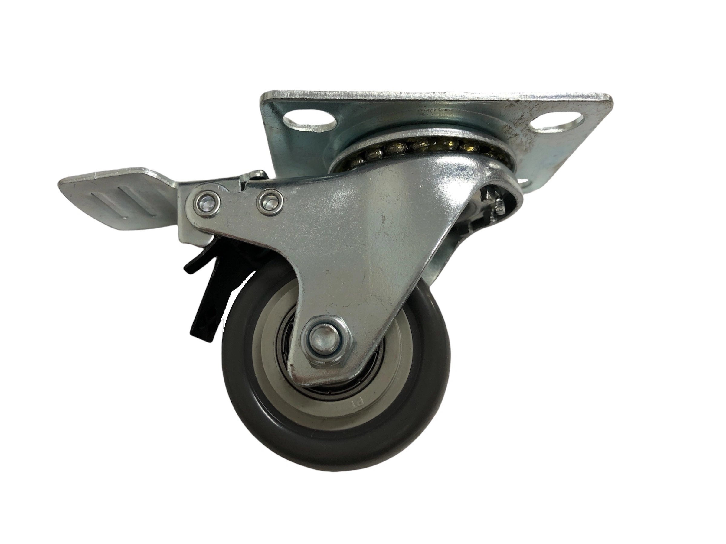 Rdz Si Cinza 50mm Chapa Girat. Zinc C/freio