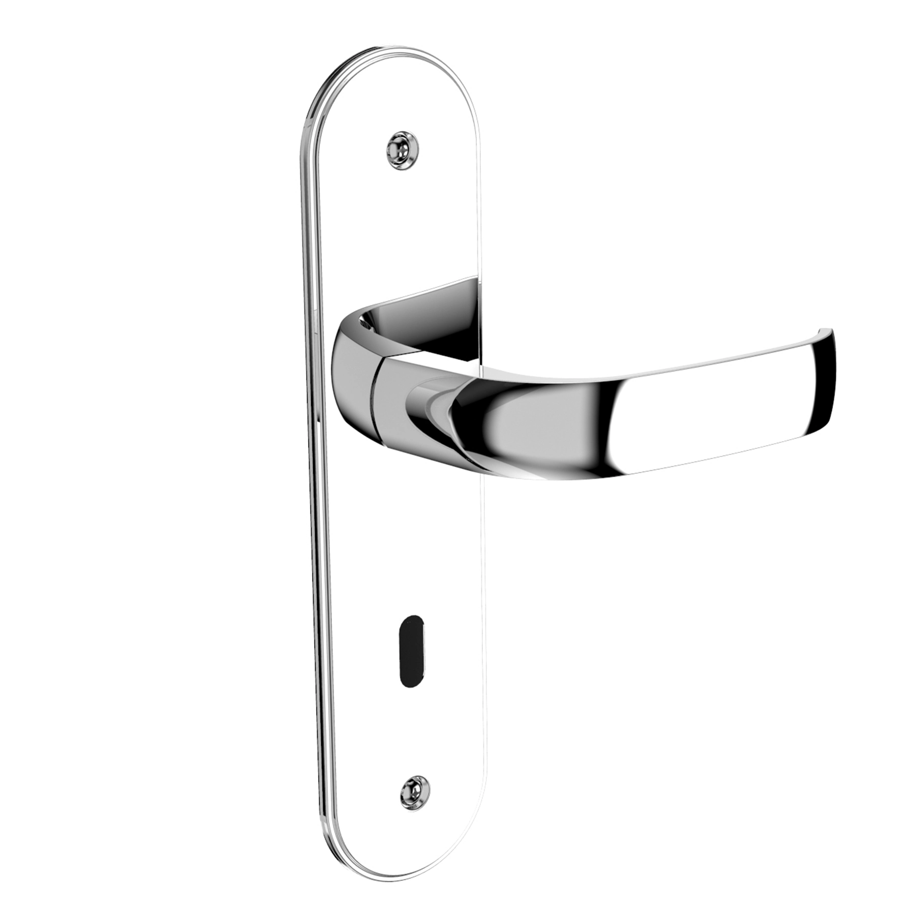 Fechadura Soprano para Porta Interna Cromado 40mm Chave Simples Icaro