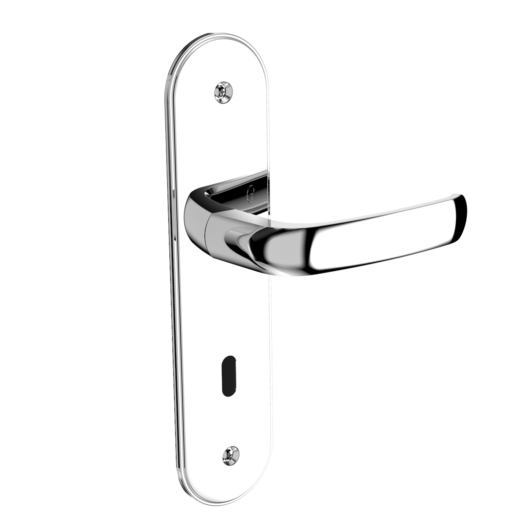 Fechadura Soprano para Porta Interna Cromado 40mm Chave Simples Icaroway
