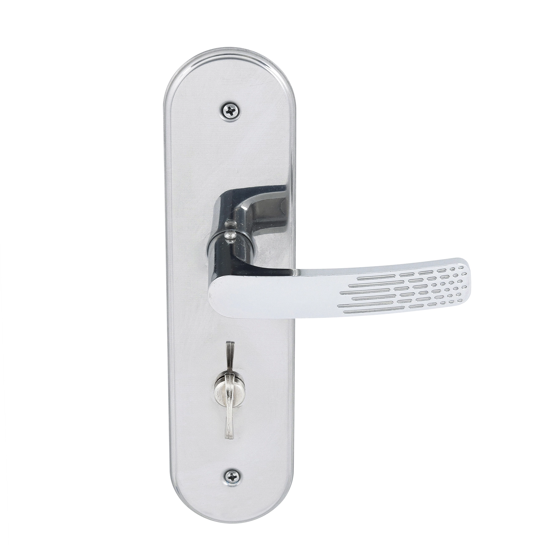 Fechadura Soprano para Porta do Banheiro Cromado 40mm Chave Simples Paliway
