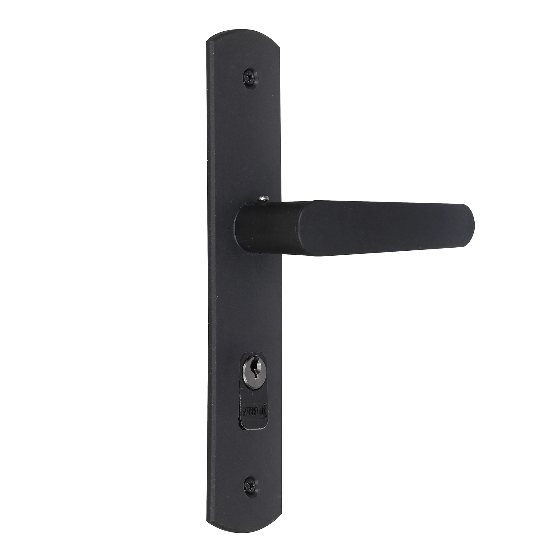 Fechadura Soprano para Porta de Entrada Preto40mm Chave Simples Ipanema