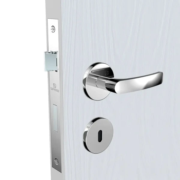 Fechadura Pali Reta Interna Roseta Redonda Cromada 55mm Ros38 (55x70) Soprano