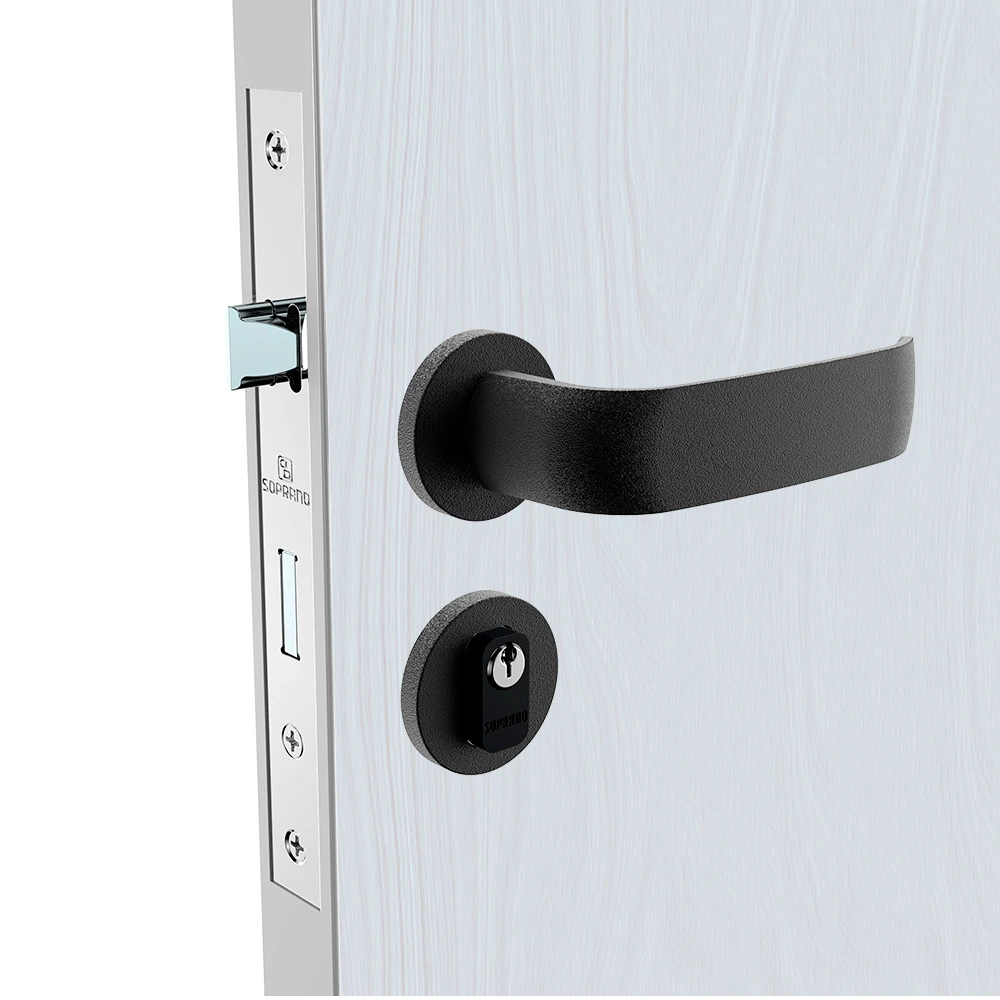 Fechadura Grand Icaro Externa Preta Roseta Ros22 Soprano