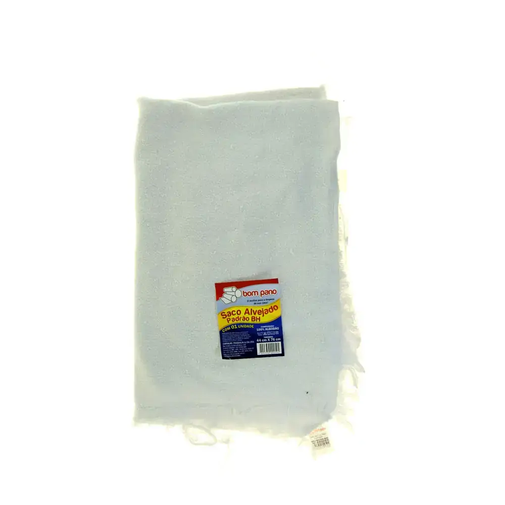 Saco De Pano Bom Pano Bh Alvejado Padrao 44x76cm Un