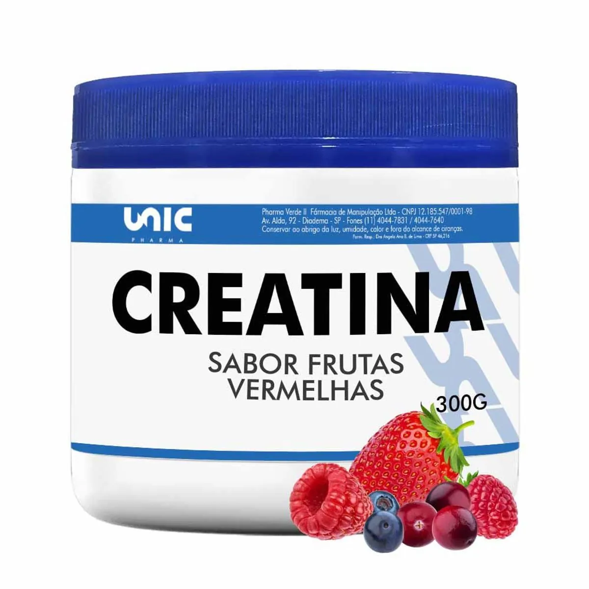 Creatina Com Sabor - 300g - Frutas Vermelhas