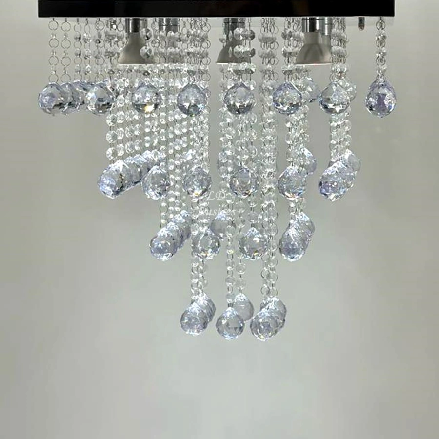 Pendente De Cristal Acrílico Alto Brilho Para Sala De Jantar