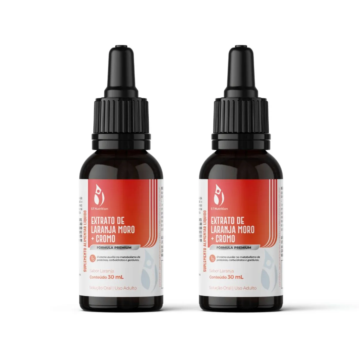 Kit 2 Extrato de Laranja Moro + Cromo ST Nutrition 30ml
