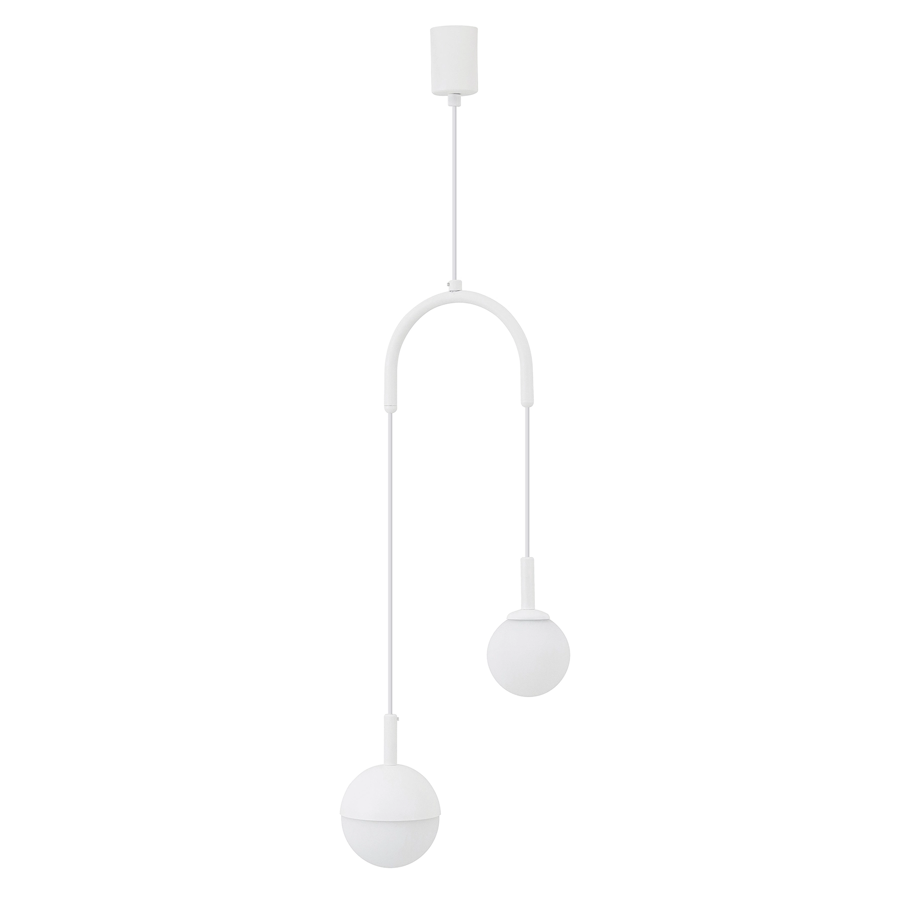 Pendente Macadâmia Duplo 2 Lâmpadas G9 Metal Branco Blumenau Iluminação