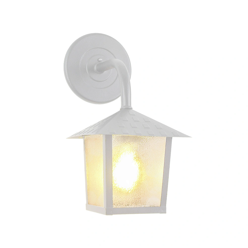 Arandela Blumenau Colonial Nina Quadrada Vidro Pontilhado E27 Bivolt Branco