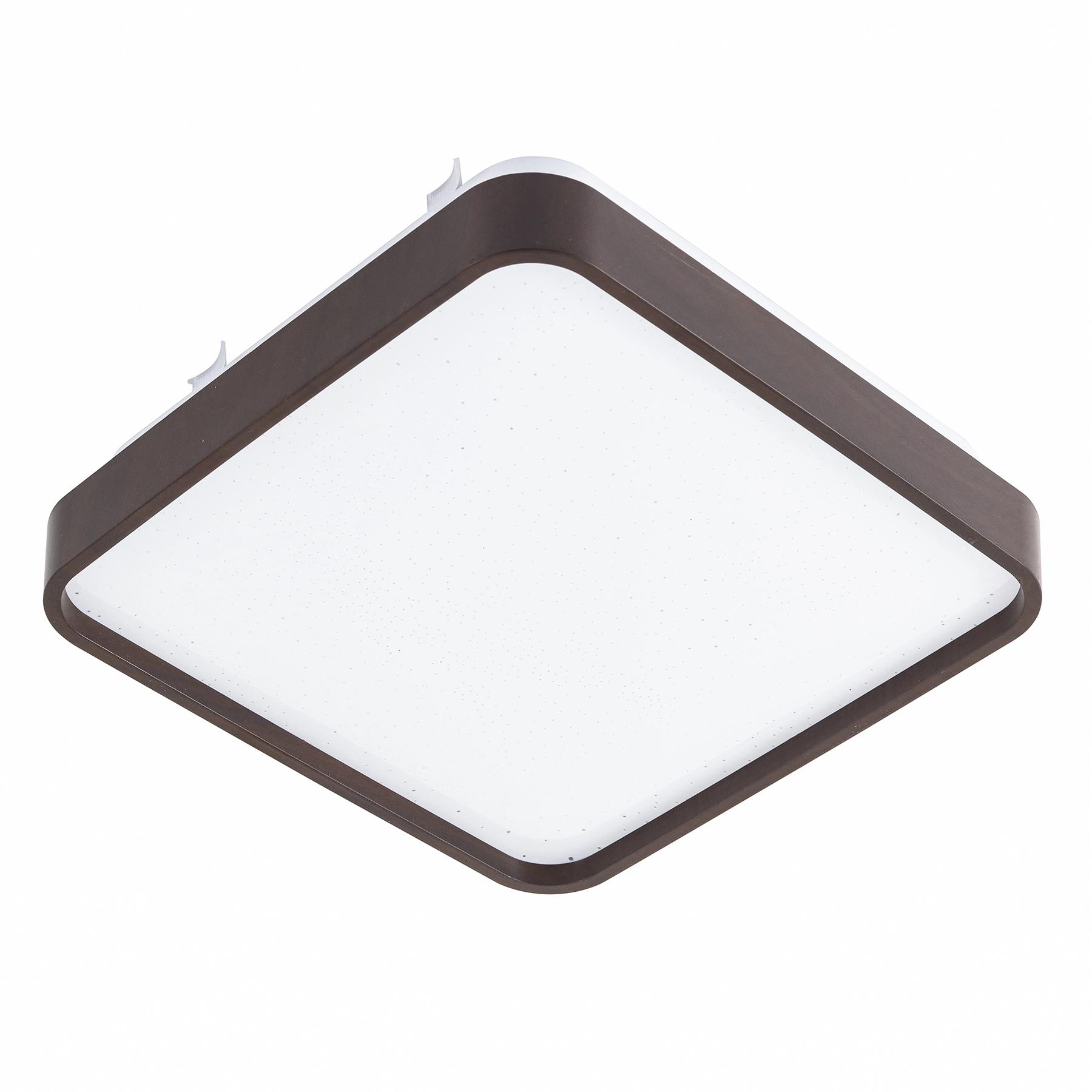 Plafon Round LED Acrílico Liso Café Quadrado 18W TCC Ajustável Blumenau Iluminação