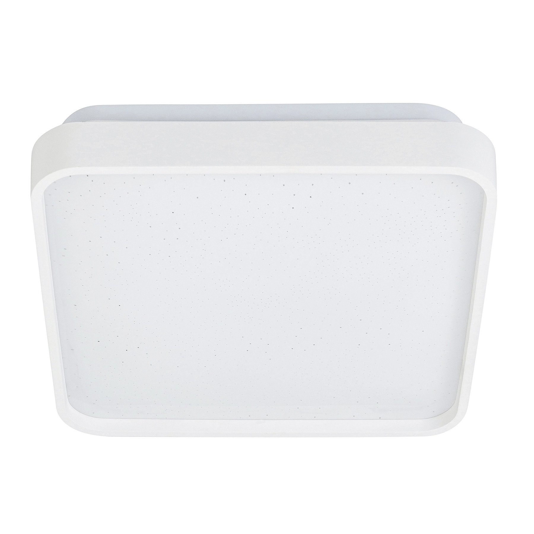 Plafon Round LED Acrílico Liso Branco Quadrado 18W 3 em 1 Ajustável Blumenau Iluminação