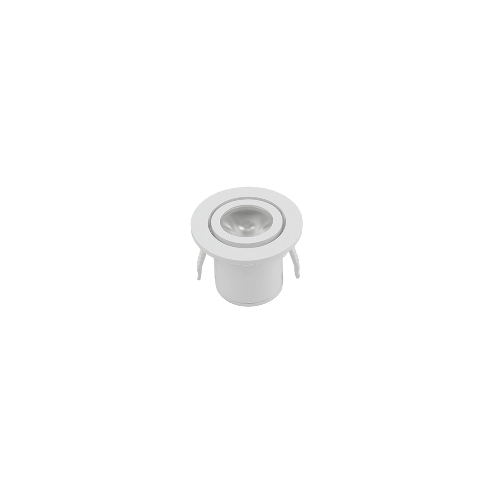 Spot De Embutir Para Móvel Blumenau Cabinet Nano Led Redondo 1w Bivolt Branco 6500k Luz Branca
