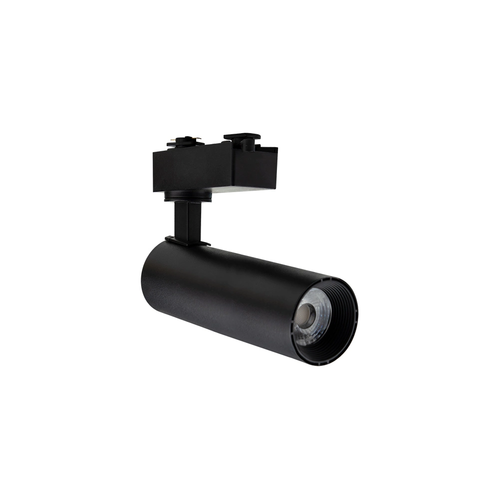 Spot Direcionável Para Trilho Eletrificado Blumenau Led Up 15w Bivolt Preto 3000k Luz Amarela