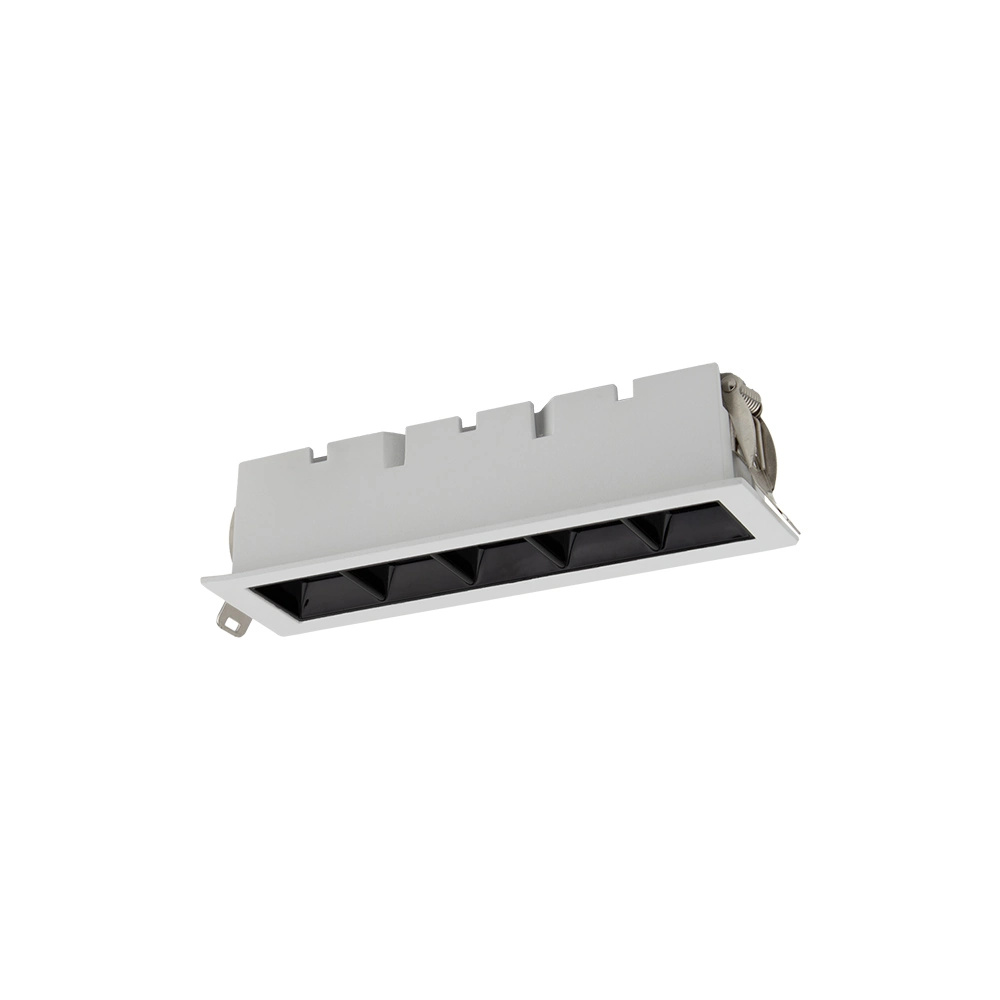 Spot De Embutir Blumenau Íris Led 10w Bivolt Branco / Preto 3000k Luz Amarela