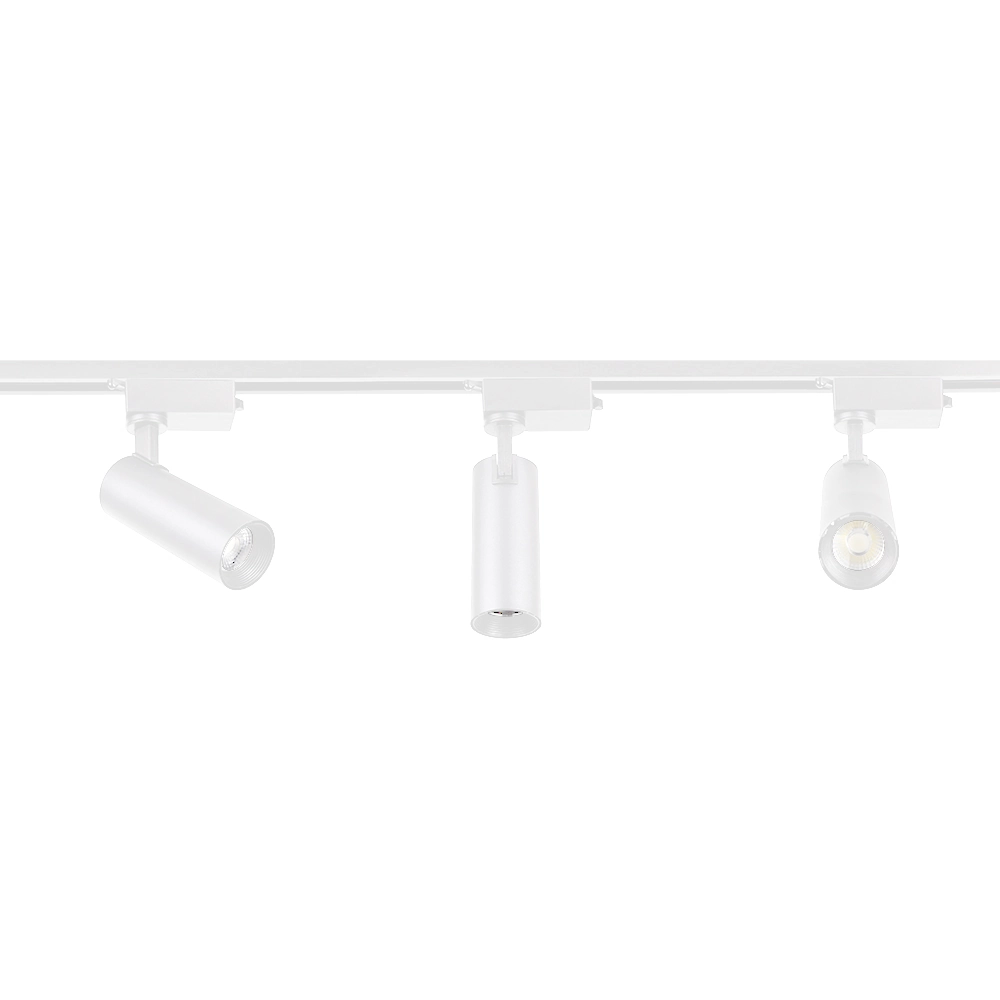Trilho Eletrificado Com 3 Spots Led Up Blumenau 45w Bivolt Branco 6500k Luz Branca