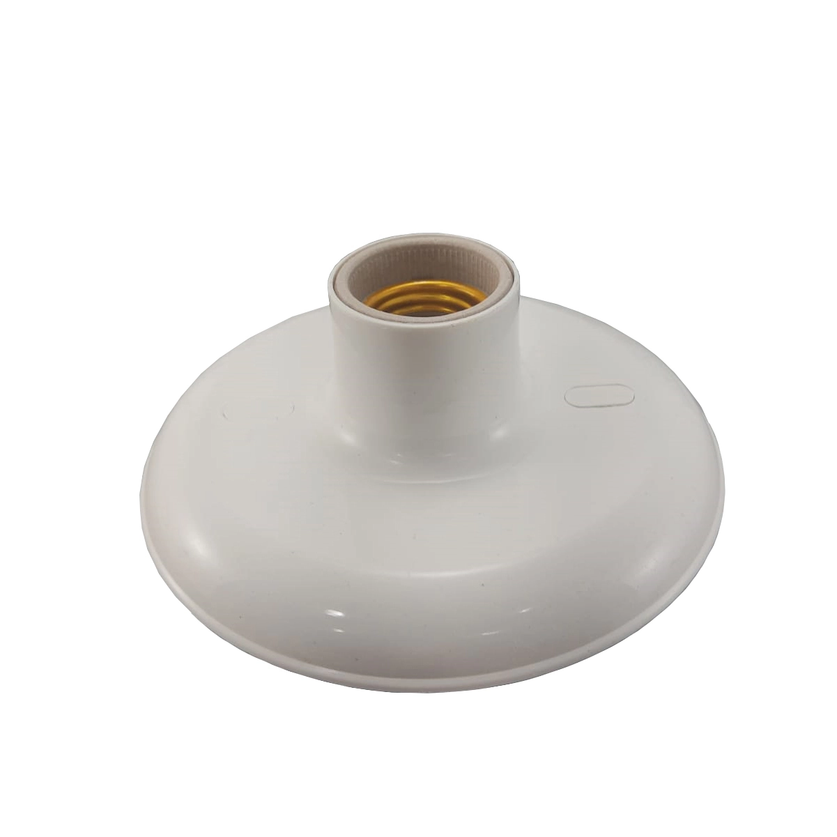Plafon Redondo Para Lâmpada Bocal Porcelana Branco - Plaslumi, Opção: Branco(a)