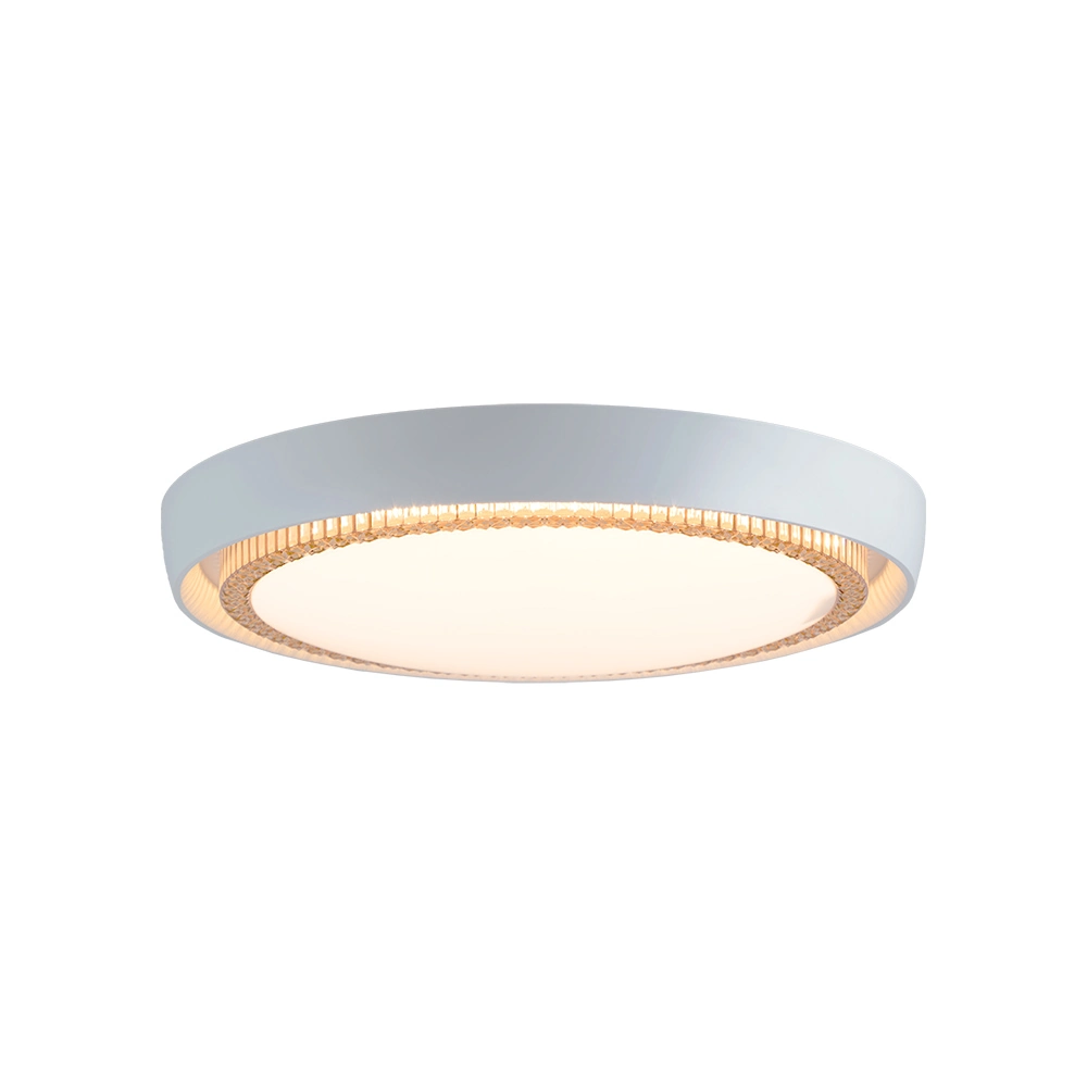 Plafon Led Blumenau Àurea De Sobrepor 24w Bivolt Branco / Dourado
