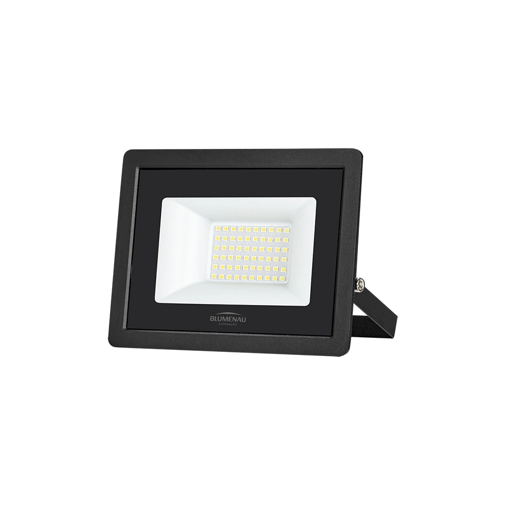 Refletor Blumenau Led Tech Pro 50w Preto Bivolt 6500k Luz Branca