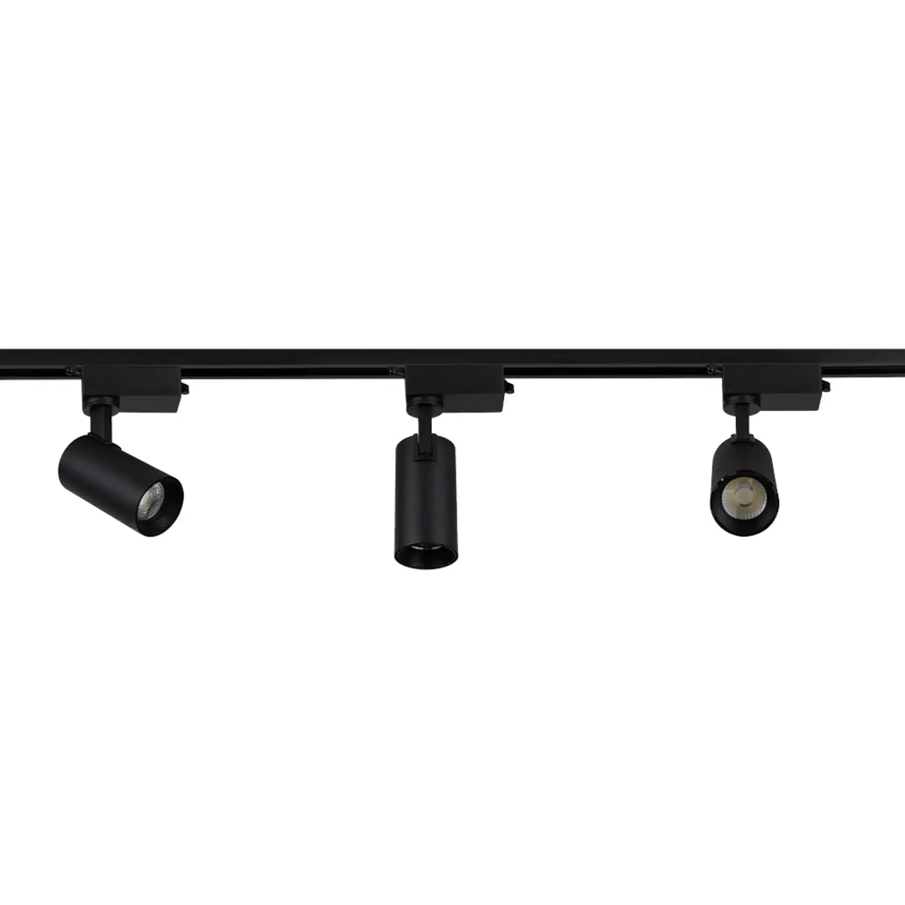 Kit Spot para Trilho com Led Amarelo Blumenau Iluminação Preto Bivolt