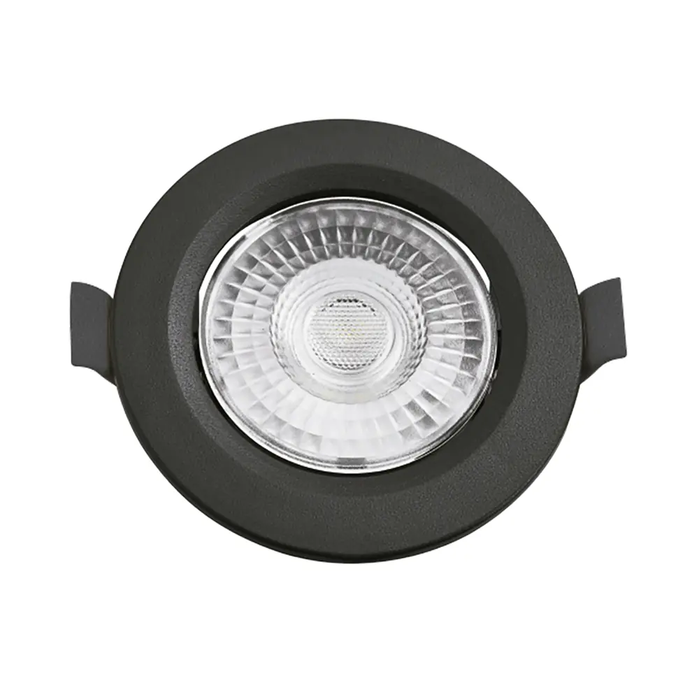 Spot De Led Embutir Slim Mr16 Redondo 6w Preto Bivolt Blumenau 4100k Neutro