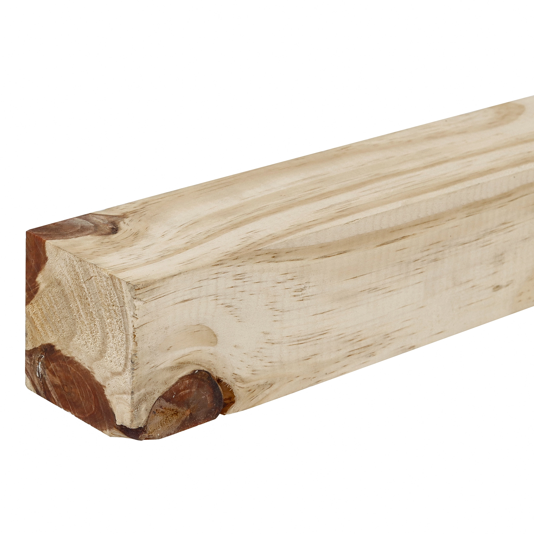 Quadrado de Madeira Pinus Natural 6,5x6,5x100cm Madeiras Lega