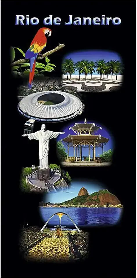 Ff Toalha Praia Veluda Rio De Janeiro