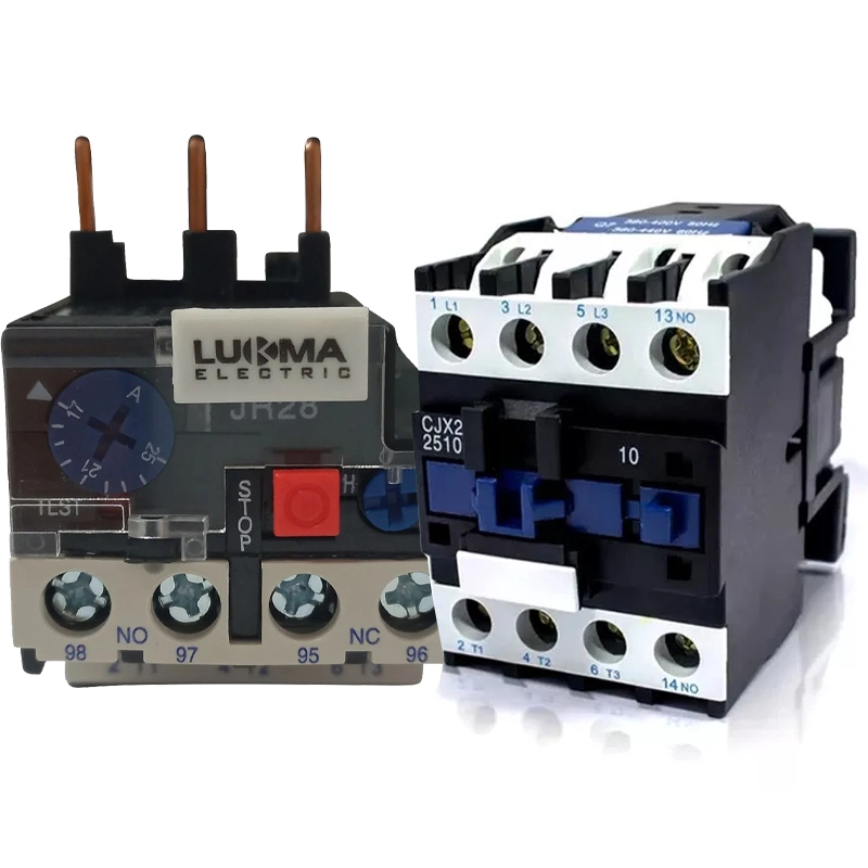 Kit  Contator Cjx2-d2510 Na 127v 60hz + Relê Térmico 17-25a