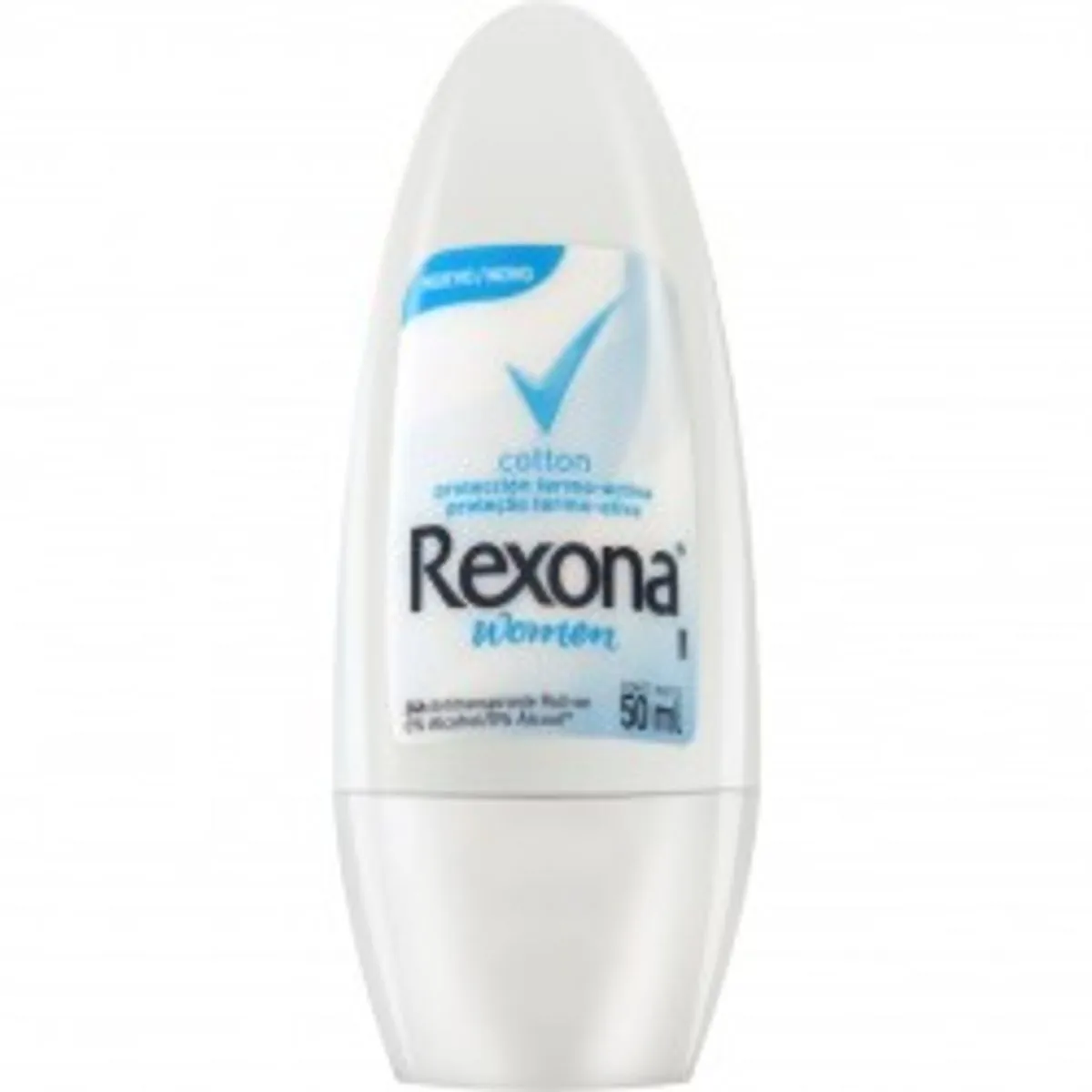 Desodorante Antitranspirante Rexona Feminino Rollon COTTON DRY 50ml