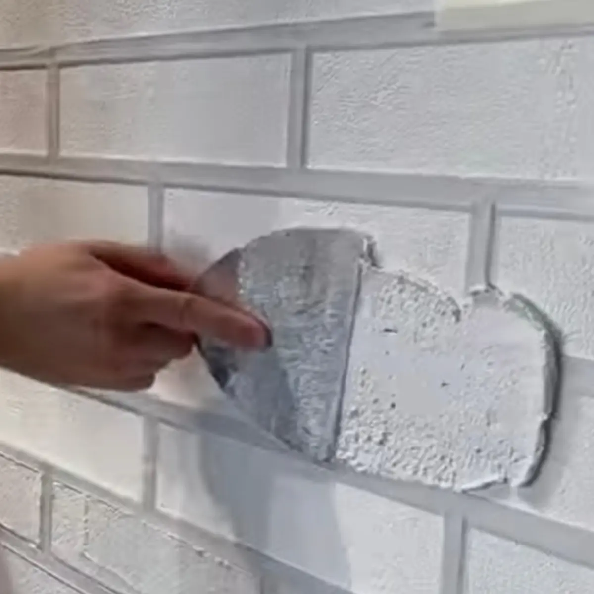 Stencil De Parede Tijolinho Revestimento Pintura 60cmx60cm Flexivel Decorativo Texturizado Pvc 3d