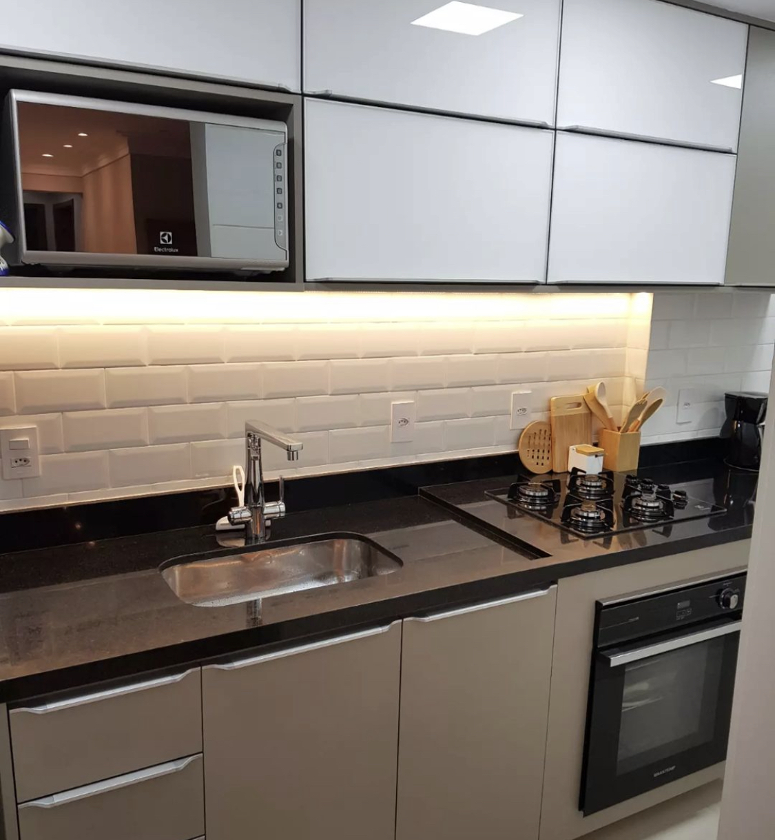Kit 40 Paineis Placas Revestimento Parede Acabamento Flexivel Cozinha Moderno Fosco 3d