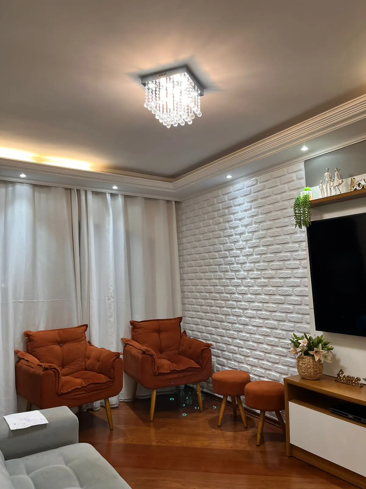 Kit 10 Placas Painel Revestimento Decorativo Moldura Impacto Parede Tijolinho Encaixe 3d Pvc