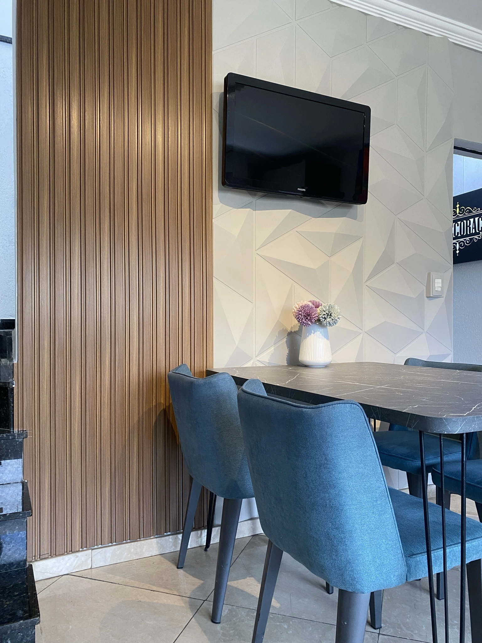 Kit 20 Placas Paineis Decorativo Flexivel Sustentavel Relevo Texturizado Parede 50cmx22cm 3d Pvc