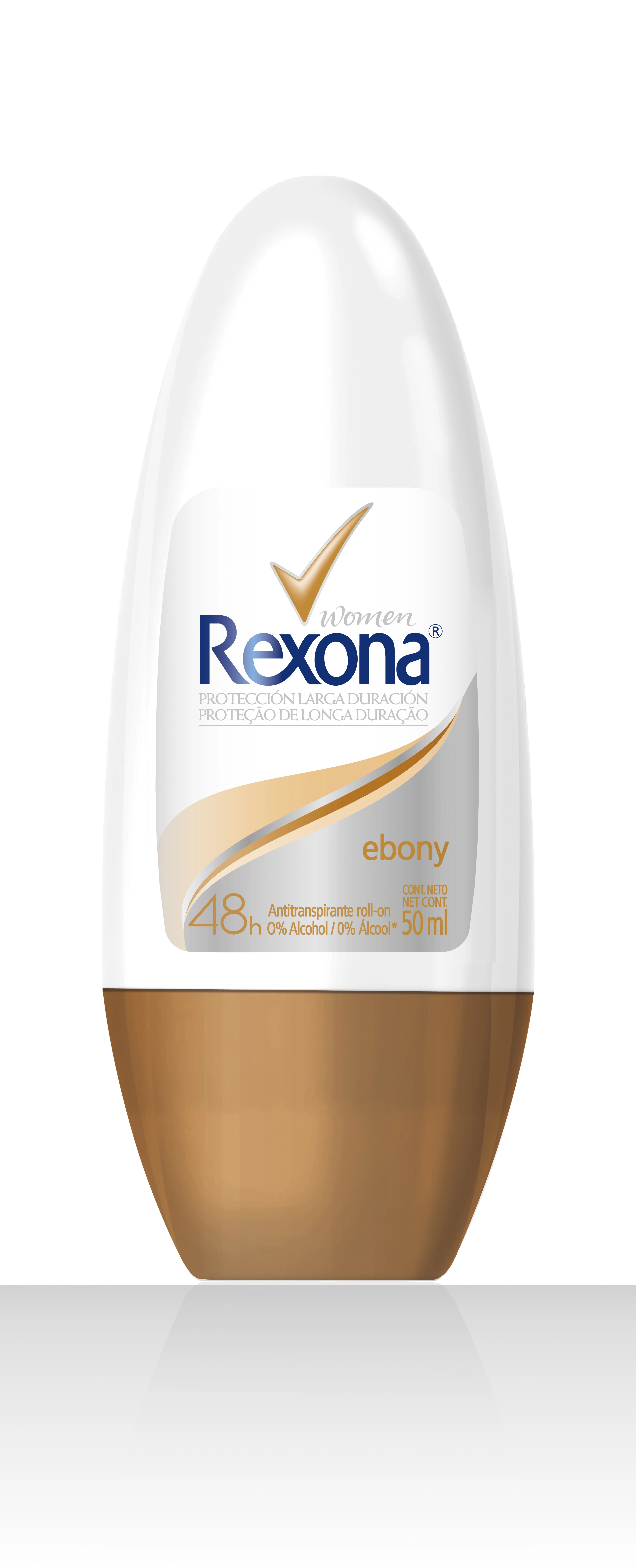 Desodorante Antitranspirante Roll On Rexona Women Ebony 50ml