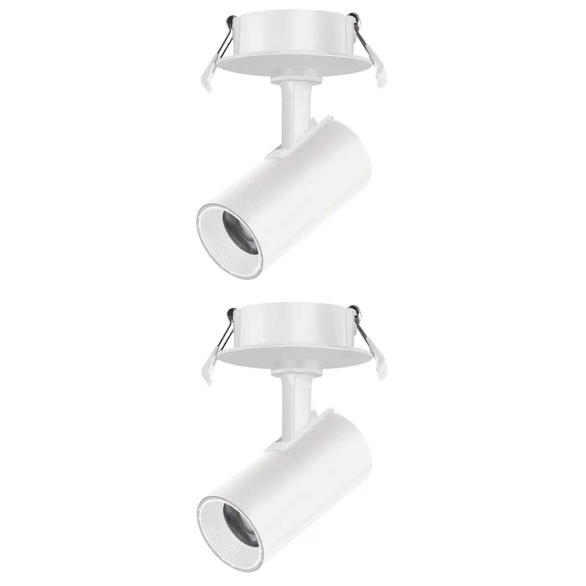 Kit 2 Spot Led Direcionável Foxlux Embutir 7w 6500k Biv