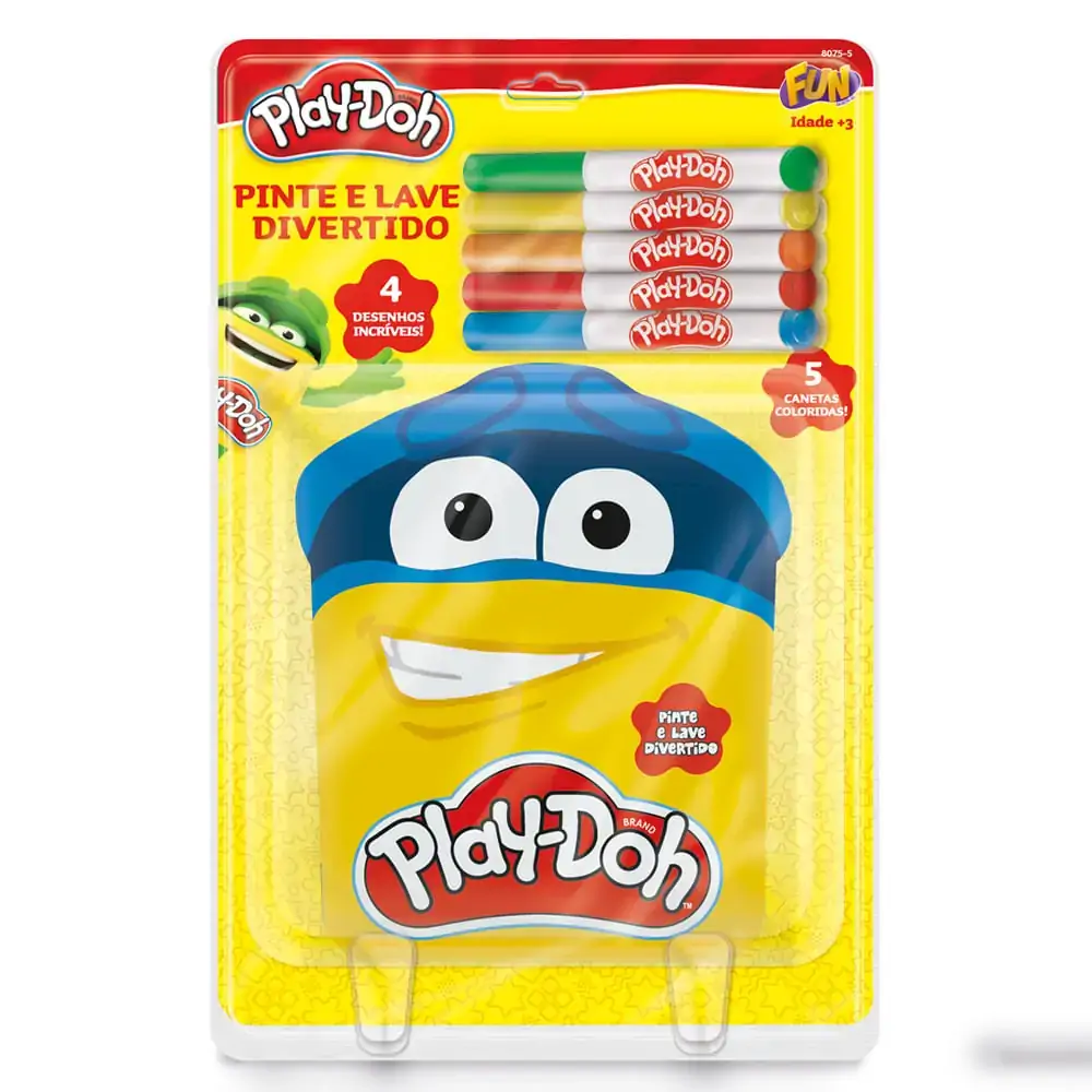 Brinquedo Play Doh Livro Pinte E Lave