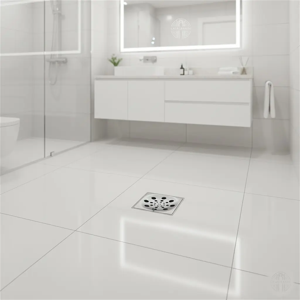Ralo Grelha Inox Para Banheiro Quadrado 15x15 Com Fecho Casagrande Mundial