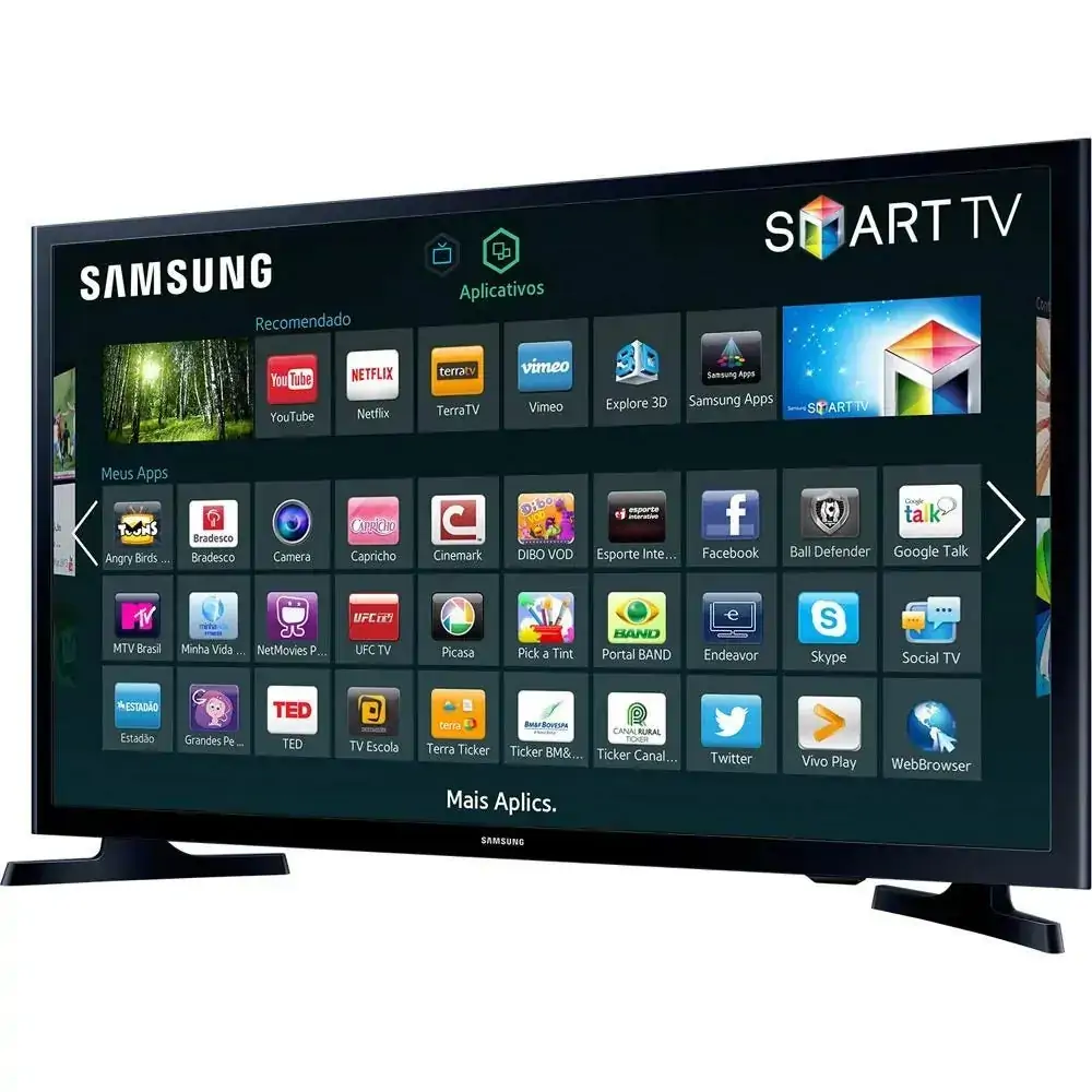 Smart Tv Led 32 Samsung Un32j4300agxzd Hd Com Conversor Digital 2 Hdmi 1 Usb Wi Fi 120hz