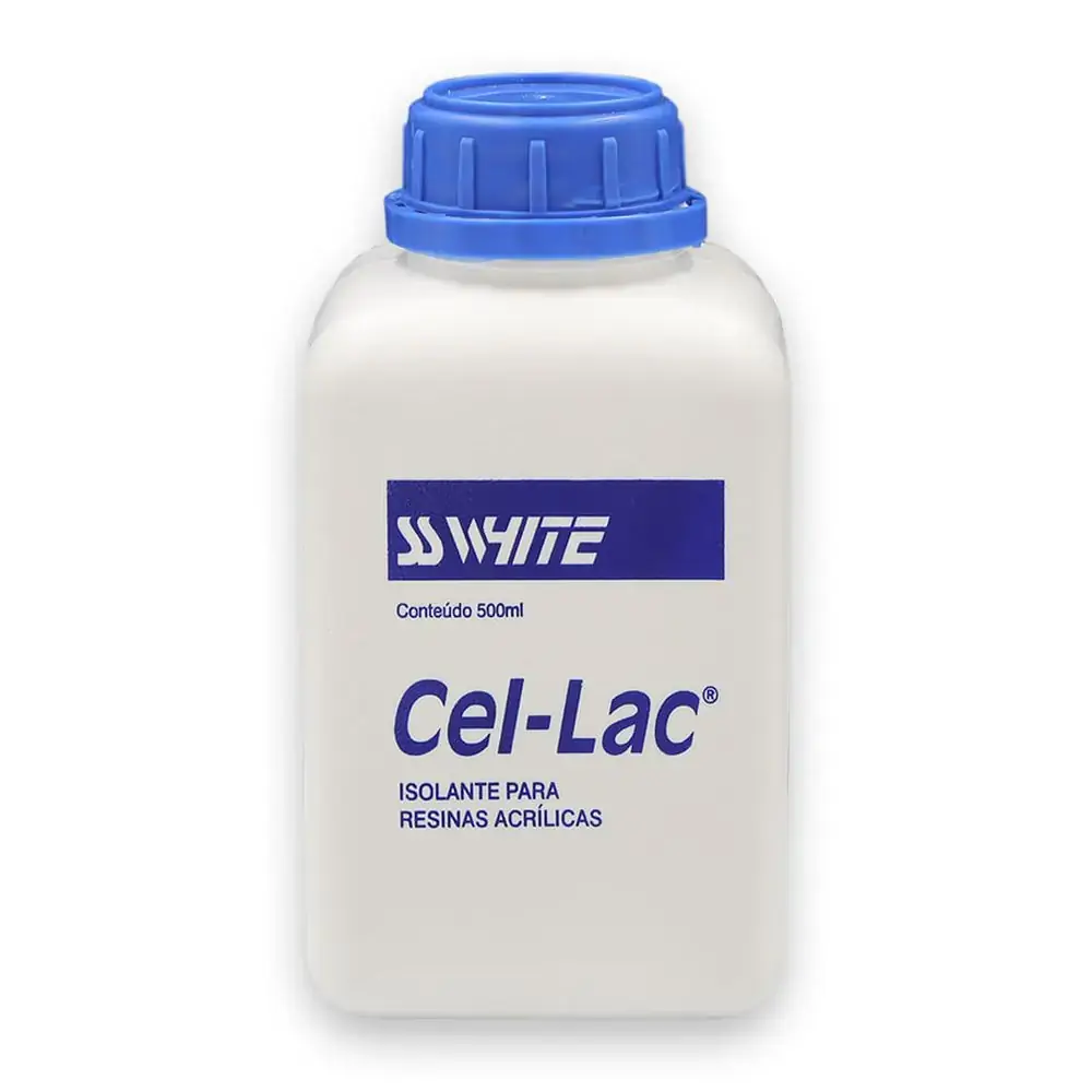 Isolante Para Resina Acrilica Cel-Lac - Ss White - Isolante Para Resina Acrilica Cel-Lac 500ml - Ss