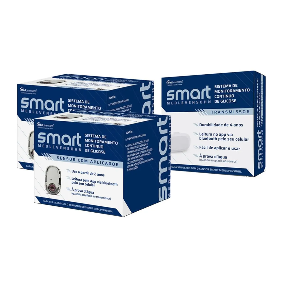 Transmissor + 2 Sensores Smart Medlevensohn
