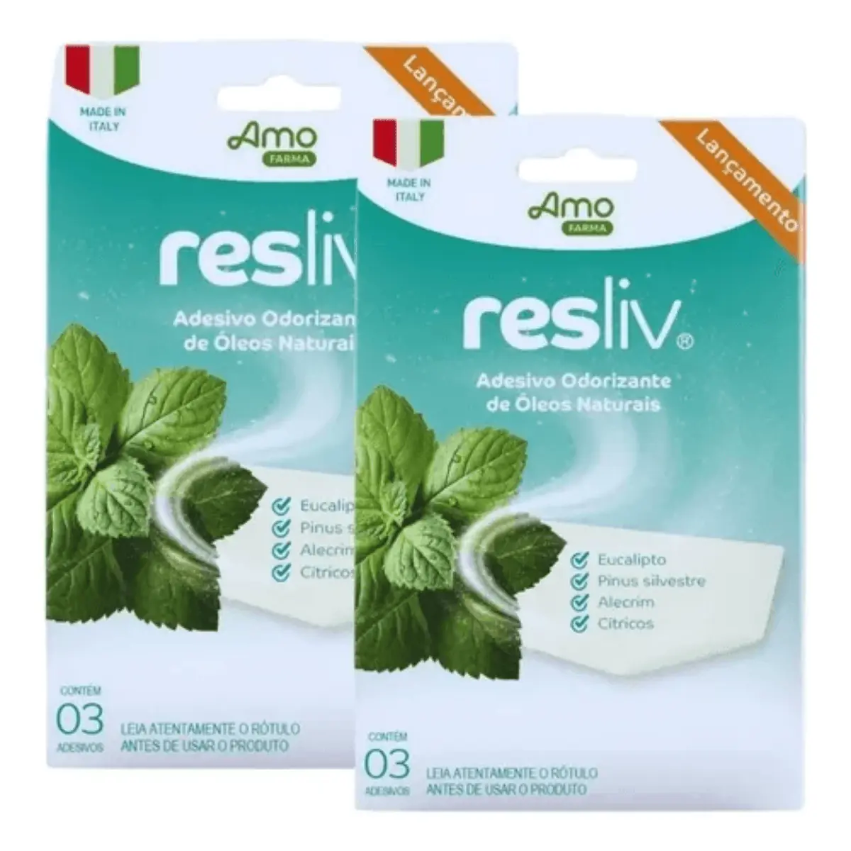 Adesivo Odorizante para a Respiração Resliv – 6 unidades