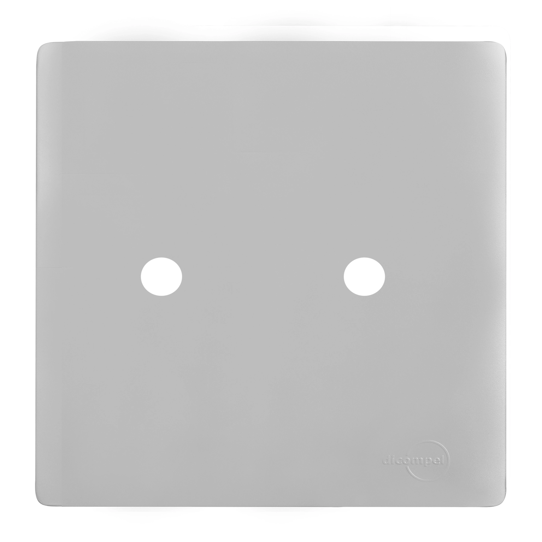 Placa 4X4 para 2 Furos Antena Aço Novara Dicompel