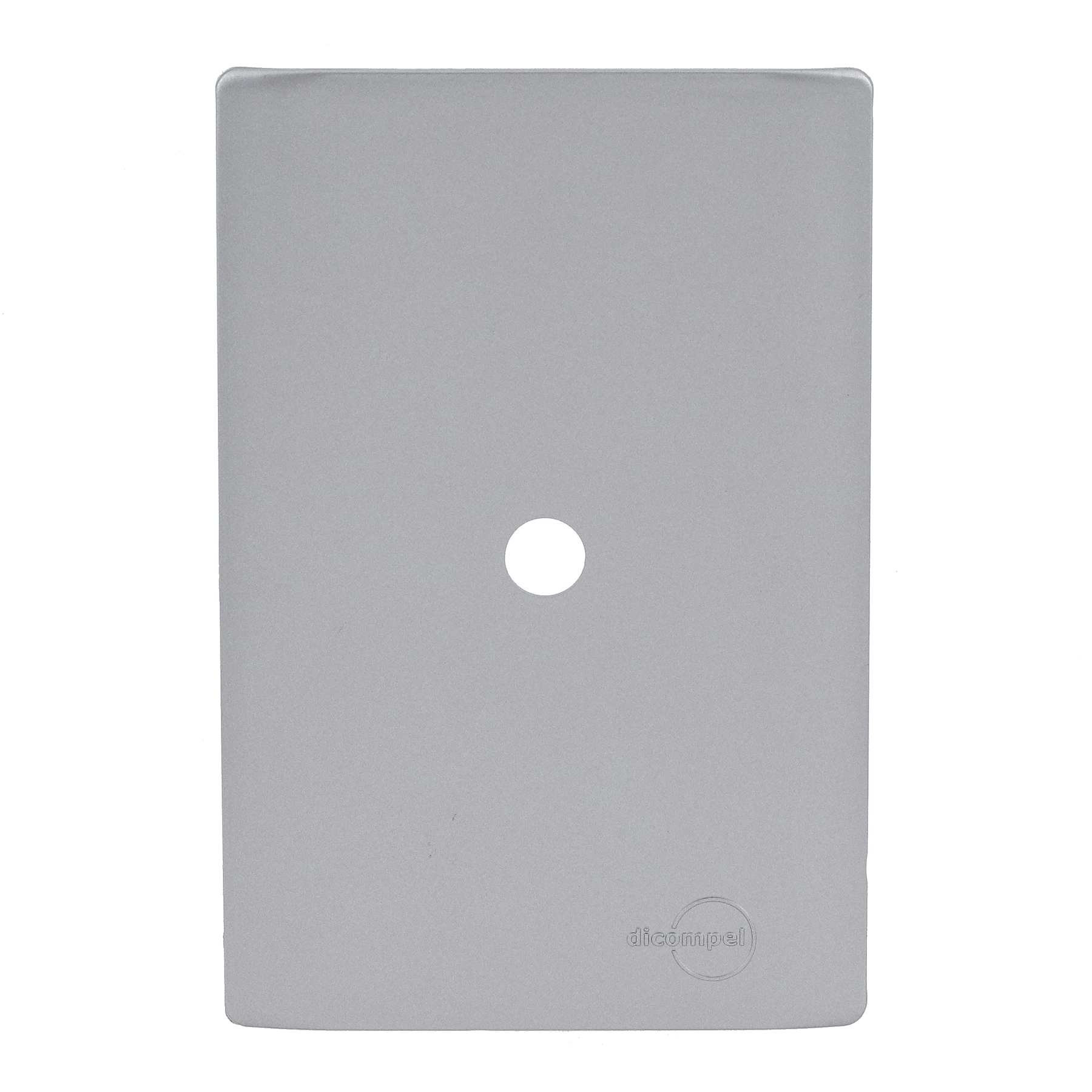 Placa 4X2 com Furo Aço Novara Dicompel