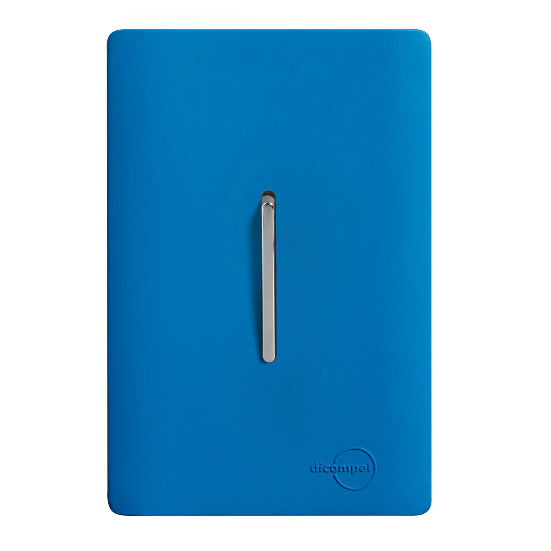 Conjunto 1 Interruptor Paralelo 4X2 Azul Fosco Dicompel