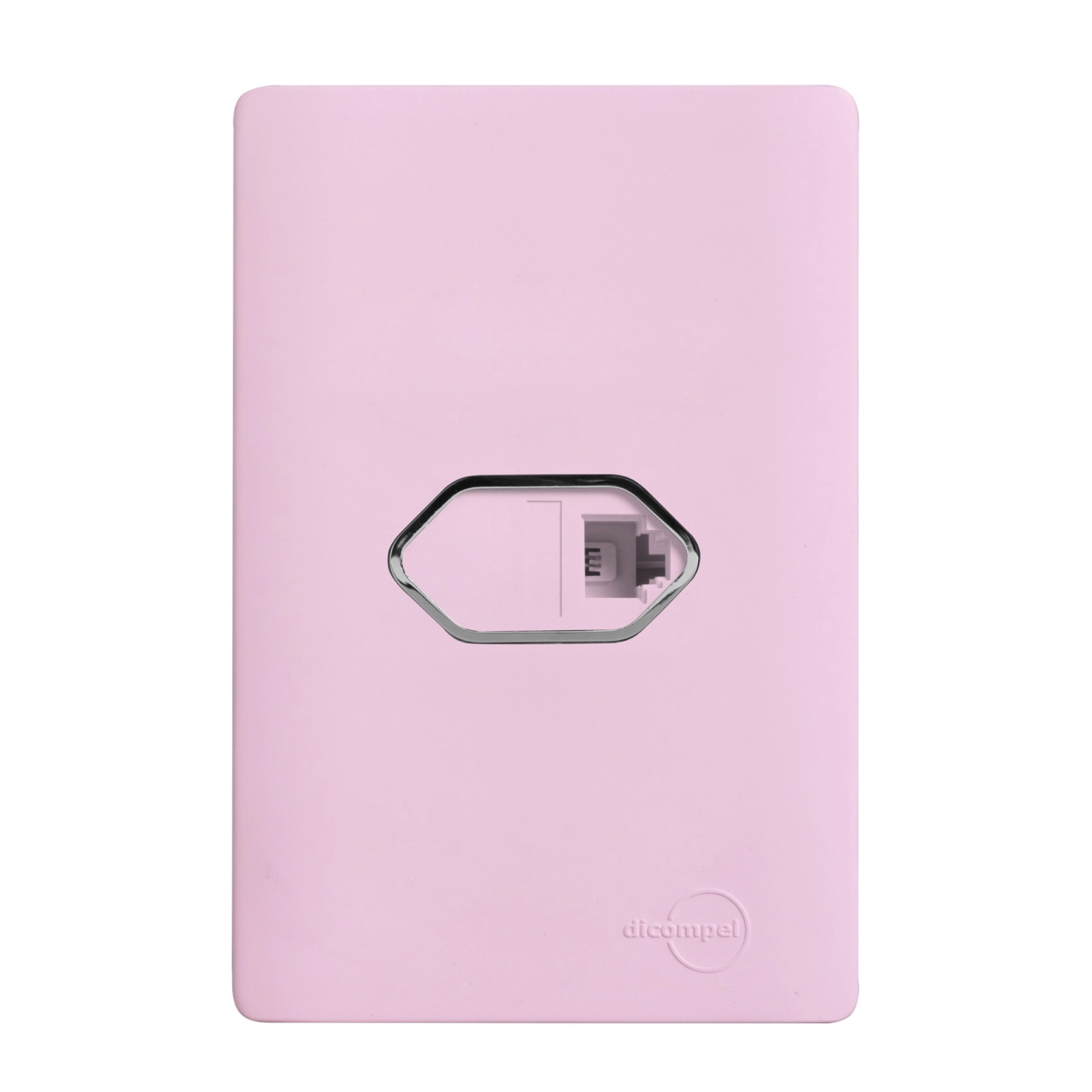 Conjunto 1 Tomada Telefonia 4x2 Pétala Novara Colors Dicompel