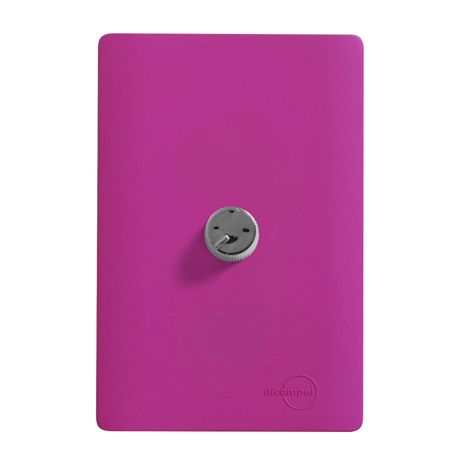 DImmer Rotativo 1A 127V 200W 4X2 Rosa Fosco Dicompel