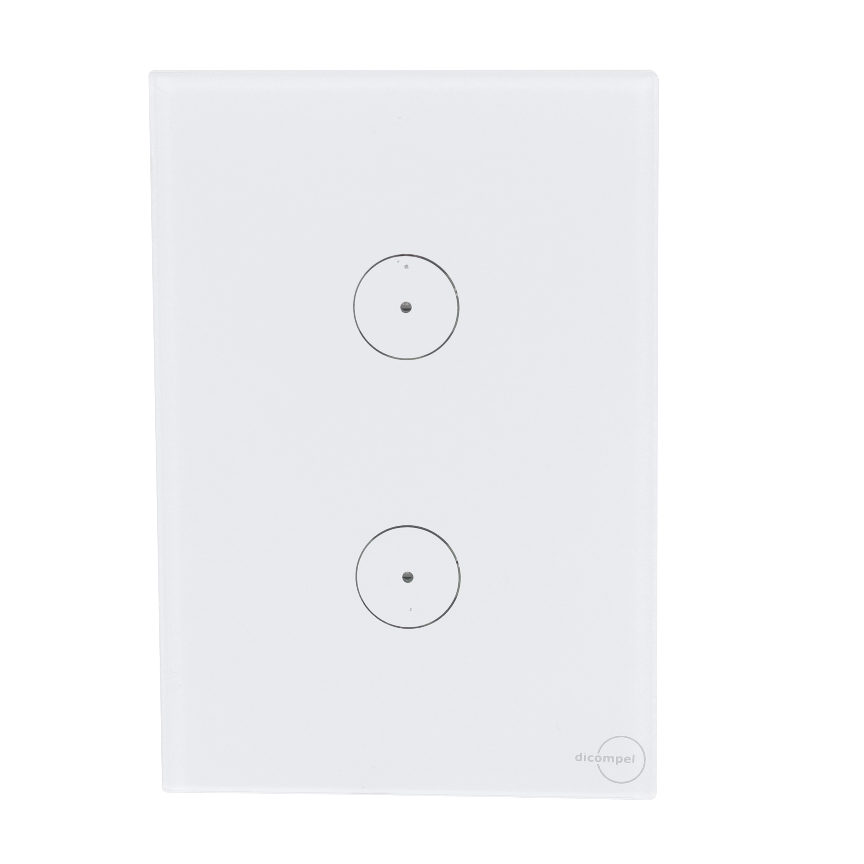 Conjunto Interruptor Touch 2 Pad 4X2 Branco Vetro