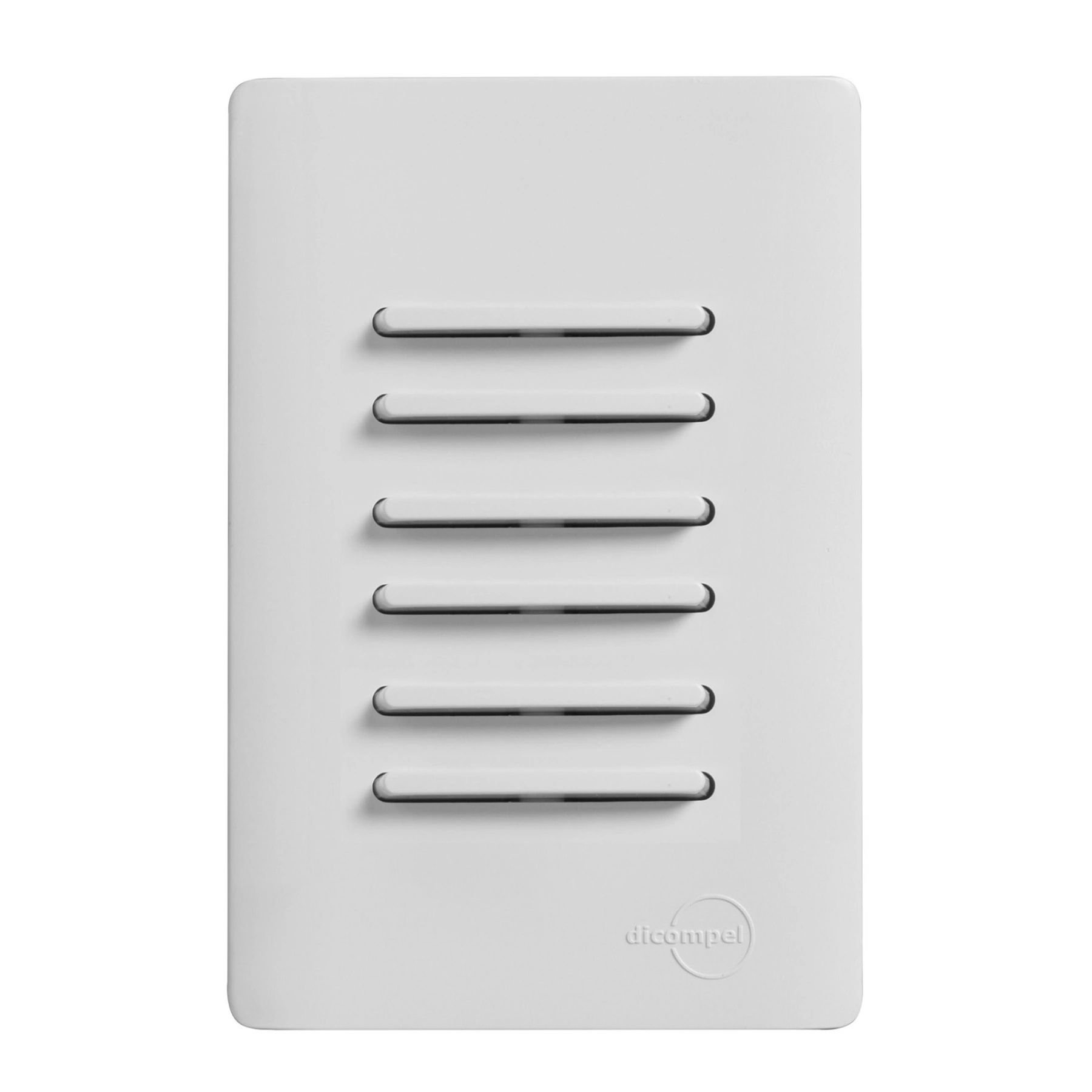 Conjunto 6 Interruptores Simples Branco 4x2 Branco Dicompel