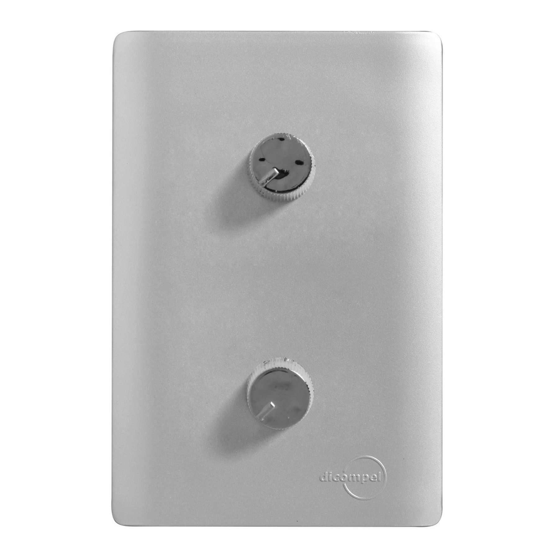3 Dimmers Rotativos 1A 220V 400W 4x2 Aço Dicompel