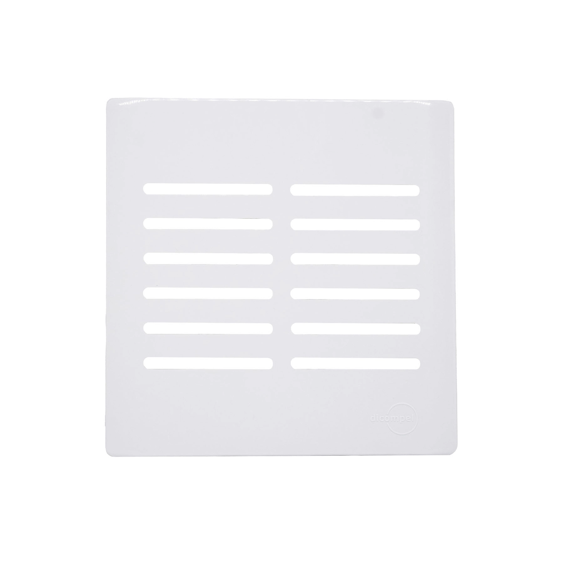 Placa com Suporte 4X4 para 12 Interruptores Branco Novara