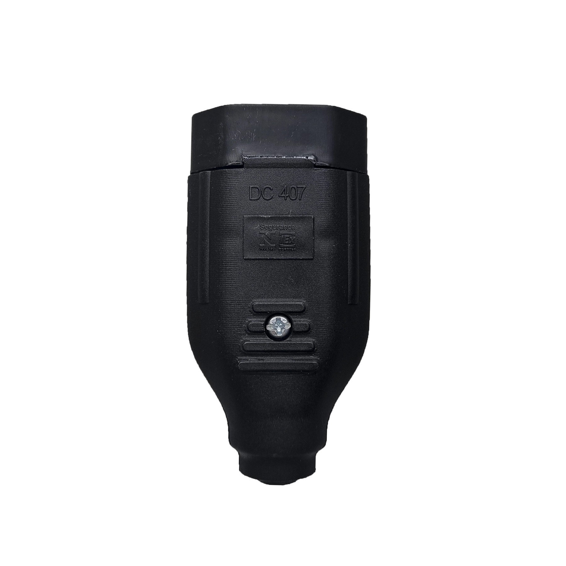 Plugue Fêmea 2P + Terra Bivolt 10A Preto Dicompel